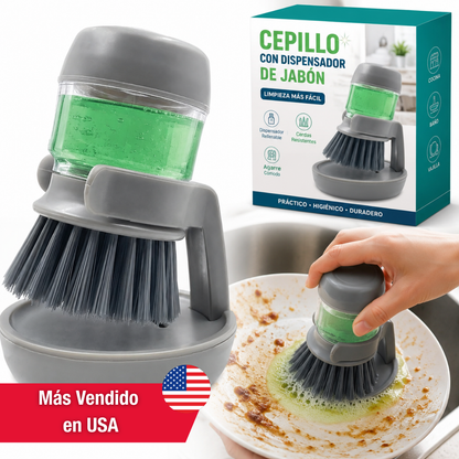 Cepillo Dispensador de Detergente para Platos | Lavá más rápido y limpio - Con Envío Gratis ✅ 💧