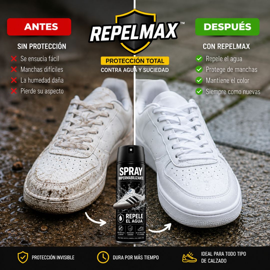 RepelMax™💧 - Spray Impermeabilizante de Calzado y Textiles - 200ml