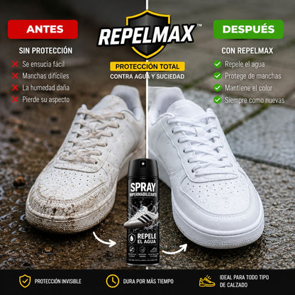 RepelMax™💧 - Spray Impermeabilizante de Calzado y Textiles - 200ml